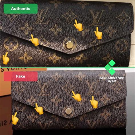 louis vuitton stamped inital wallet|Authentic vs. Fake: Louis Vuitton Trademark Stamps.